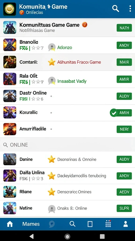 9zkgames - Tampilan utama aplikasi dengan berbagai pilihan game.