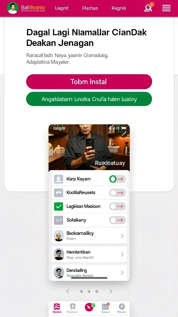 rsngame - Lingkungan permainan yang berwarna-warni dan hidup.